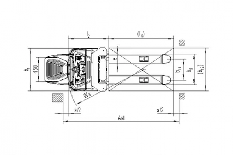 Самоходный штабелер NOBLELIFT PS16N, TX FFL 4600мм, 270В, PIN, EPS. (2023г.) HV Market