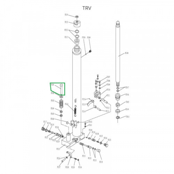 Шток нагнетательный гидроузла для TRV1020 HV Market