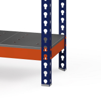 Стеллаж Профи Т (2000/1845/1005), 3 яруса металл оц. перф., с усилителем HV Market