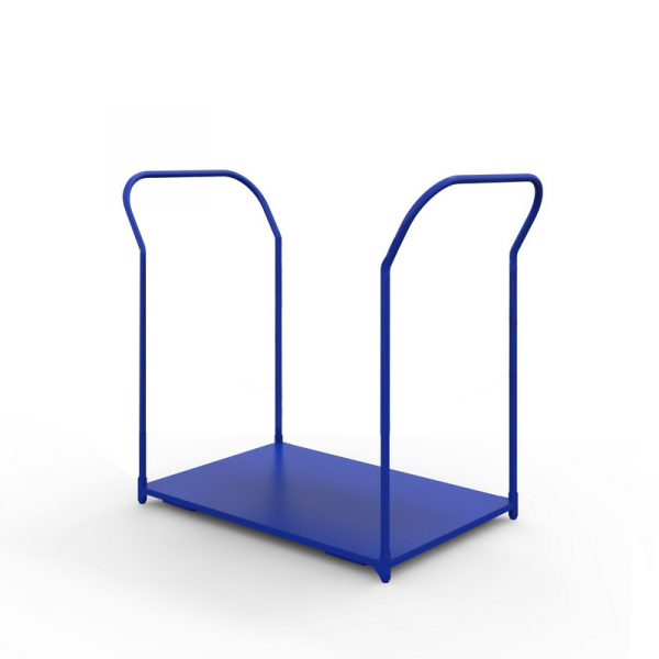 Тележка платформенная с двумя ручками ТЯ 1 основание (500х800) 125 черная резина HV Market