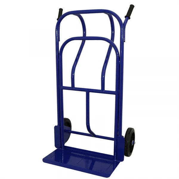 Тележка грузовая двухколесная КГУ 300 г/п 300 кг. колес литые чугунный обод 250 мм. HV Market