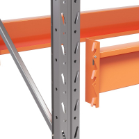Две секции стеллажа металлического паллетного 4500х2700х1100 мм (85.1.5). Ярусы: пол+3 HV Market