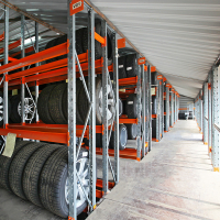 Стеллаж металлический паллетный 3500х1800х1100 мм (70.1.5). Ярусы: пол+2 HV Market