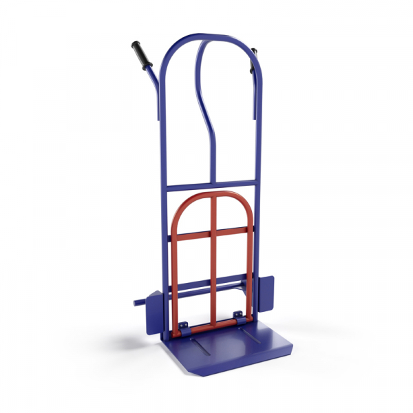 Тележка грузовая двухколесная с откидной полкой КГ 250 П г/п 250 кг. без колес