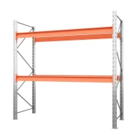 Стеллаж металлический паллетный 2500х2700х1100 мм. Ярусы: пол+2 HV Market