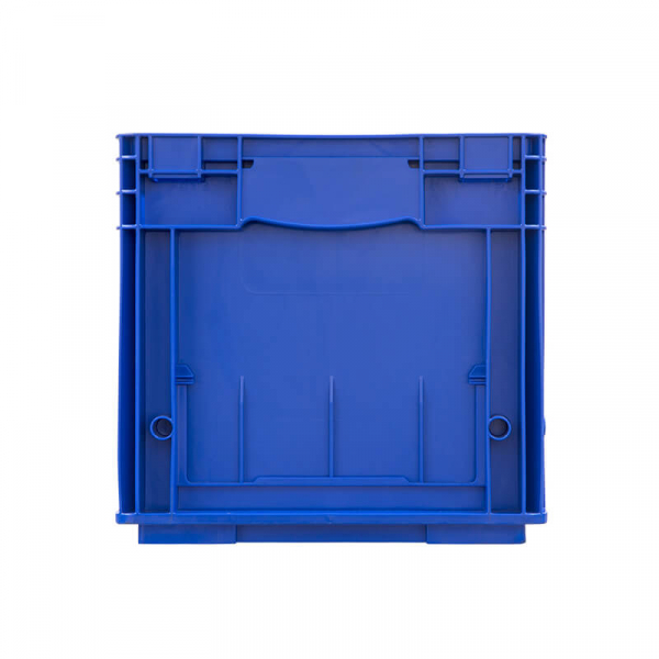 Пластиковый контейнер KLT 4280 универсальный синий, стенки сплошные, дно с отверстиями,  396х297х280 мм HV Market