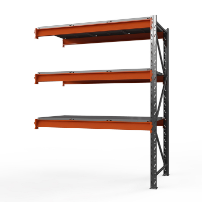 Секция приставная стеллажа металлического ОПТИМА, 2000х1530х785 мм. Полки: 3 шт. метал. HV Market