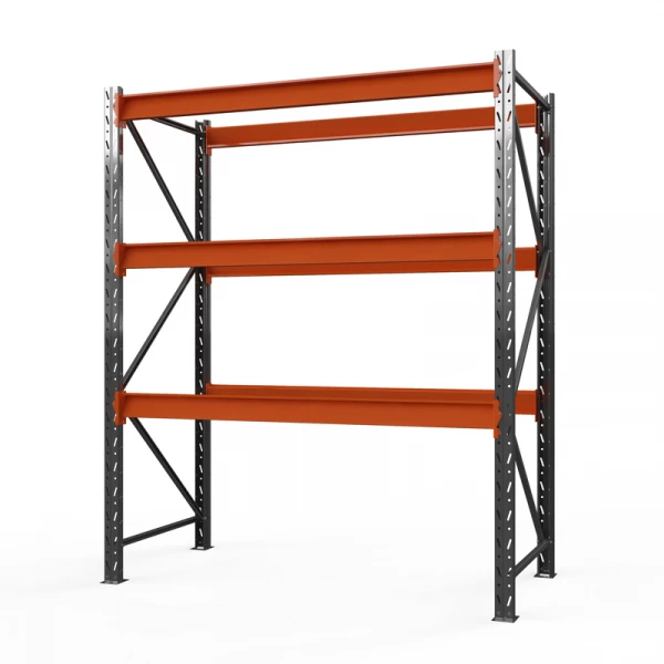 Секция приставная стеллажа металлического ОПТИМА, 3500х2500х785 мм. Полки: 3 шт. без настила HV Market