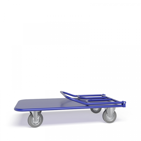 Тележка платформенная со складной ручкой ТПСР 2 М (600х900) г/п 500 кг.200 серая резина HV Market