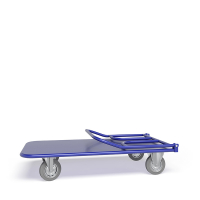 Тележка платформенная со складной ручкой ТПСР 3 М (600х1000) г/п 500 кг.200 серая резина HV Market