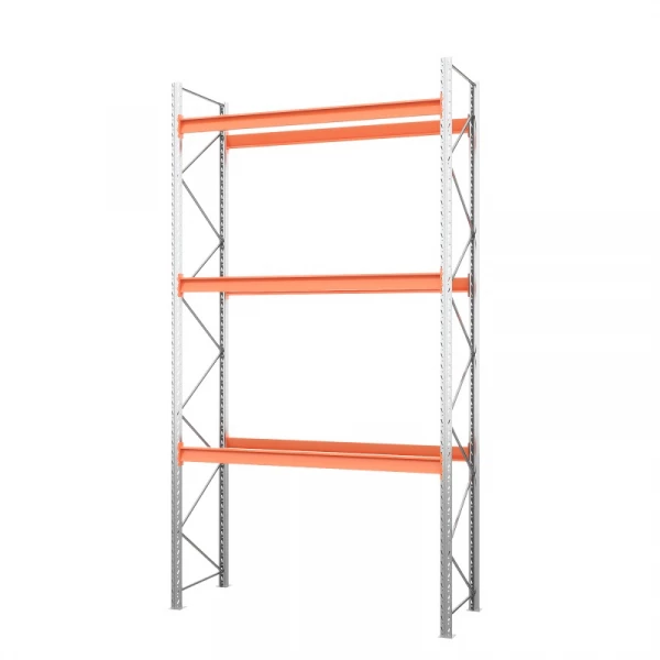 Стеллаж металлический паллетный 4500х2700х1100 мм. Ярусы: пол+3 HV Market
