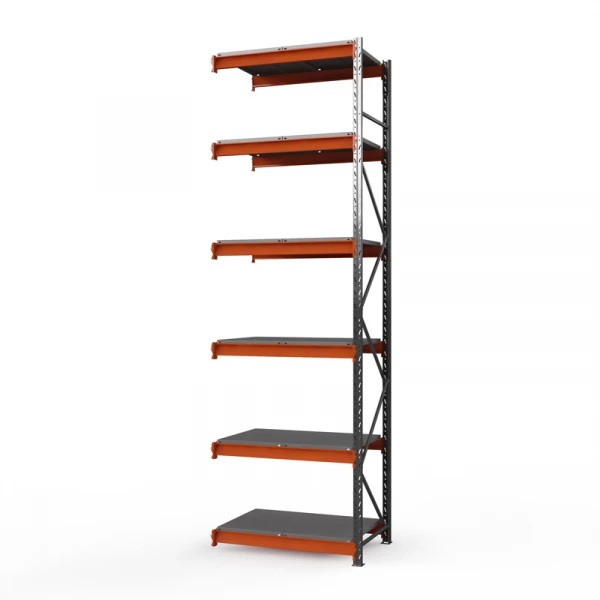 Секция приставная стеллажа металлического ОПТИМА, 4000х1250х785 мм. Полки: 6 шт. метал. HV Market