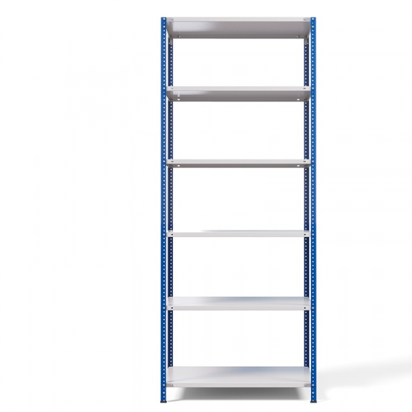 Стеллаж металлический ТС Лайт, синие стойки, 2500x1000x500 мм. Полки: 6 шт. металл (ТС 220100506с) HV Market