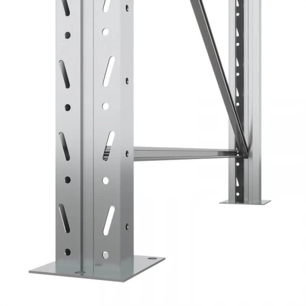 Две секции стеллажа металлического паллетного 4500х1800х1100 мм. Ярусы: пол+3 HV Market