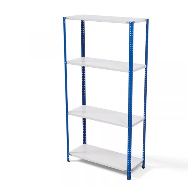Стеллаж металлический ТС Лайт, синие стойки, 2000x1000x300 мм. Полки: 4 шт. металл (ТС 200100304с) HV Market