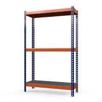 Стеллаж Профи Т (2000/1845/455), 3 яруса металл оц. перф., с усилителем HV Market