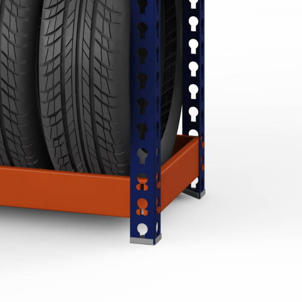 Стеллаж металлический Профи-Т для шин 2500x1540x500 мм. Ярусы:   4 шт. (Т-130-2,5 ) HV Market