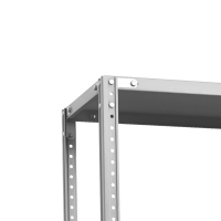 Стеллаж металлический ТС Лайт, 2200x1000x400 мм. Полки: 6 шт. металл (ТС 22100460) HV Market