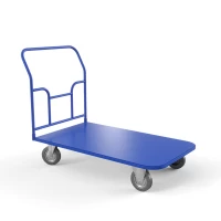 Тележка платформенная ТПТ 600х1000 (г/п 300 кг.) 125 серая резина HV Market