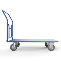 Тележка платформенная ТПТ 600х1000 (г/п 300 кг.) 125 серая резина HV Market