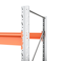 Стеллаж металлический паллетный 2000х1800х1100 мм. Ярусы: пол+1 HV Market