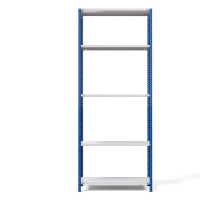 Стеллаж металлический ТС Лайт, синие стойки, 2500x1000x400 мм. Полки: 5 шт. металл (ТС 220100405с) HV Market