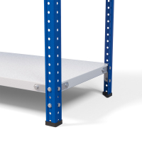Стеллаж металлический ТС Лайт, синие стойки, 2500x1000x400 мм. Полки: 5 шт. металл (ТС 220100405с) HV Market