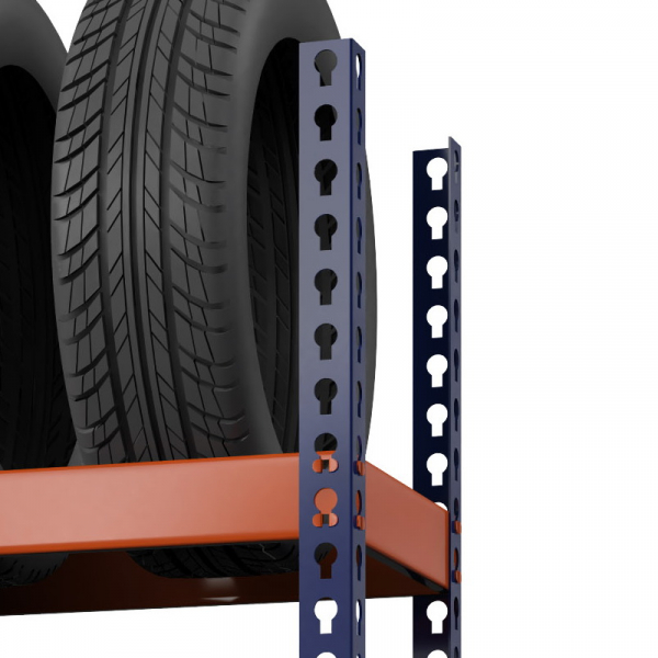 Стеллаж металлический Профи-Т для шин 2500x1240x455 мм. Ярусы:   4 шт. (Т-120/1-2,5 HV Market
