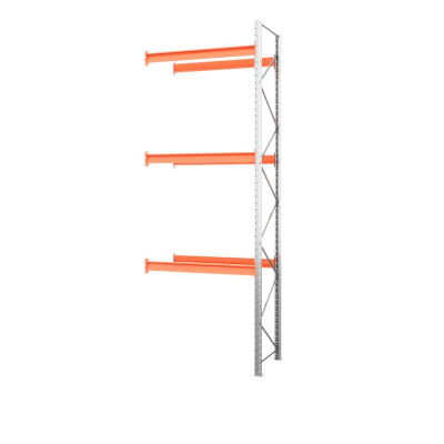 Секция приставная стеллажа металлического паллетного 5000х1800х1100 мм (85.1.5). Ярусы: пол+3 HV Market