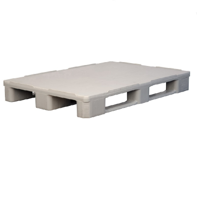 Поддон пластиковый IR 1208-3R-G-H (7500 кг, 200х800х160 мм, сплошной, гигиенический, на 3-х полозьях, усиленный, серый) HV Market