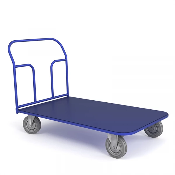 Тележка платформенная ТП 7 (800х1400) г/п 450 кг.160 серая резина HV Market