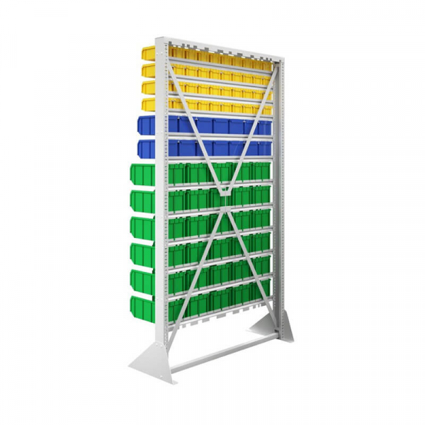 Стойка 1150х2000 односторонняя В1-04-02-06 (желтый/синий/зеленый)