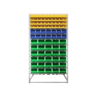 Стойка 1150х2000 односторонняя В1-04-02-06  (желтый/синий/зеленый) HV Market