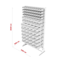 Стойка 1150х2000 односторонняя В1-04-02-06  (желтый/синий/зеленый) HV Market