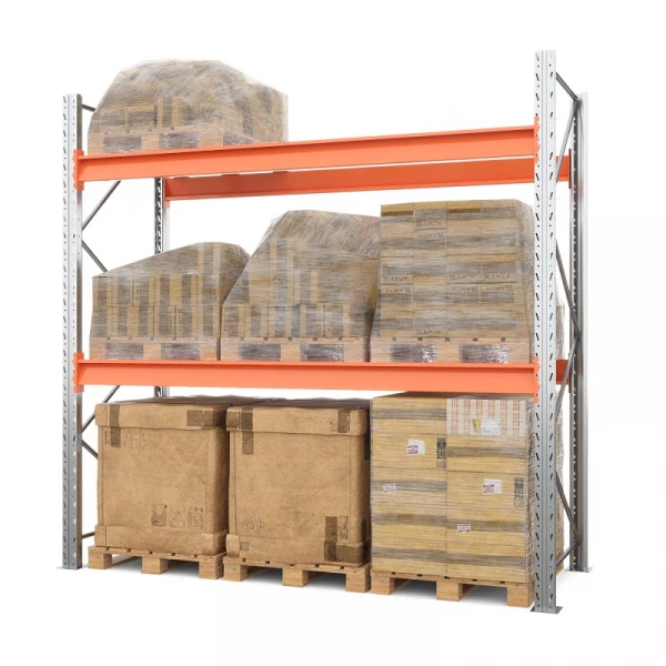 Стеллаж металлический паллетный 3500х2700х1100 мм (70.1.5). Ярусы: пол+2 HV Market