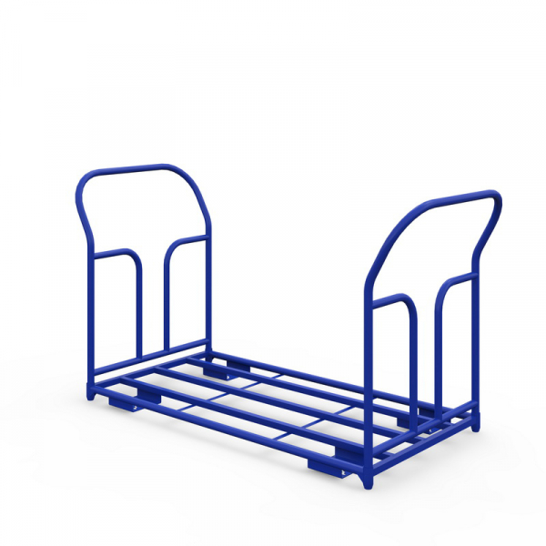 Тележка каркасная с двумя ручками ТКД 7 (800х1400) г/п 500 кг.150 чугун/полиуретан HV Market