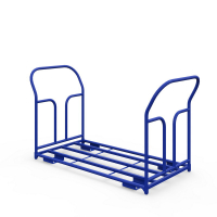 Тележка каркасная с двумя ручками ТКД 7 (800х1400) г/п 500 кг.150 чугун/полиуретан HV Market