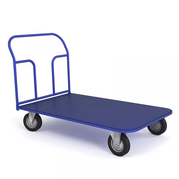 Тележка платформенная ТП 10 (800x1800) г/п 550 кг.200 черная резина HV Market