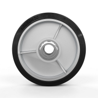 Колесо для гидравлической тележки, 160x50 мм, алюминий/резина (с подшипниками) HV Market