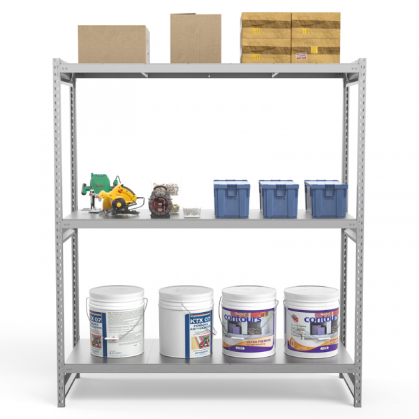 Стеллаж грузовой СГ Ультра (2500х2100х600) 3 яруса, цинк HV Market