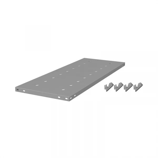 Полка ТСУ 1000/300/150 перфорированная с кронштейнами, набор HV Market