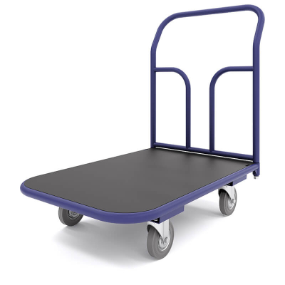 Тележка платформенная с резиновым покрытием ТПР 9 (500х1000) г/п 550 кг. 200 серая резина HV Market