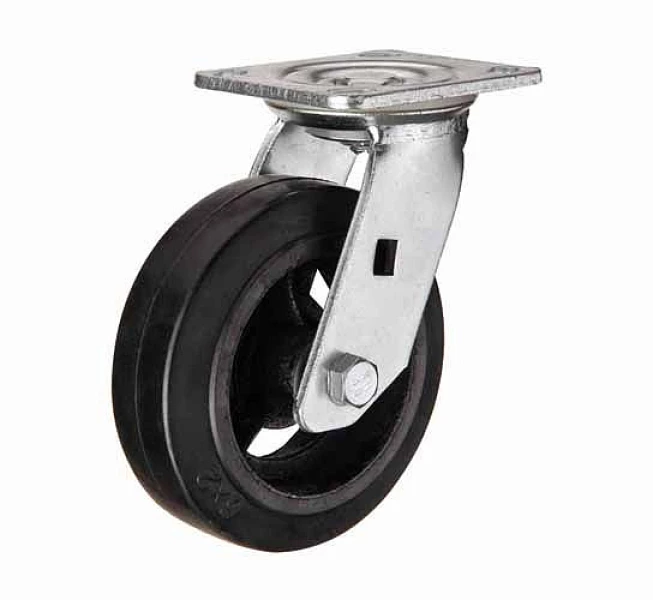 Колесо большегрузное обрезиненное SCD 55 поворотное ⌀ 125