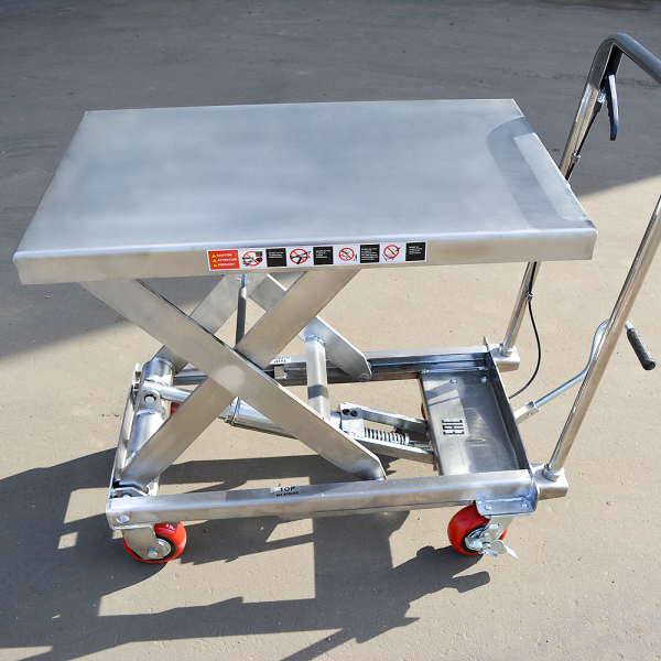 Гидравлический подъемный стол передвижной из нержавеющей стали OXLIFT OXF50-STEEL 900 мм 500 кг HV Market