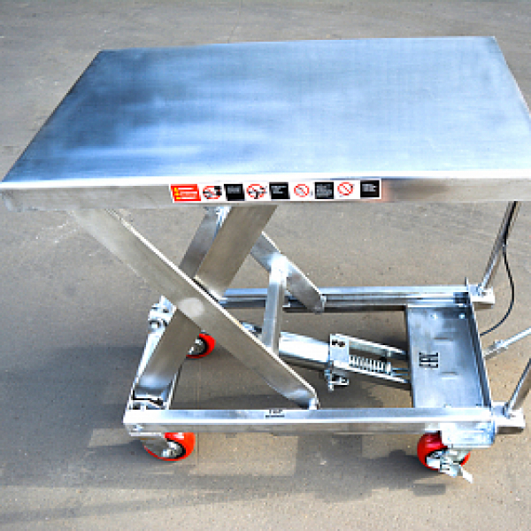 Гидравлический подъемный стол передвижной из нержавеющей стали OXLIFT OXF50-STEEL 900 мм 500 кг HV Market