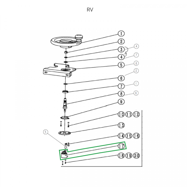Датчик рулевого управления для ричтрака RV (5V)