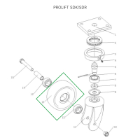 Опорное колесо для штабелеров SDR1536/1545S/1645/1656/2036/2045, SDK HV Market