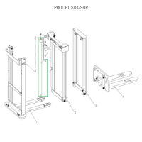 Центральный гидроцилиндр для штабелеров SDR1635/SDK1536 HV Market