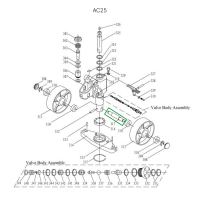 Ось крепления рулевых колес для гидравлических тележек DF25 HV Market
