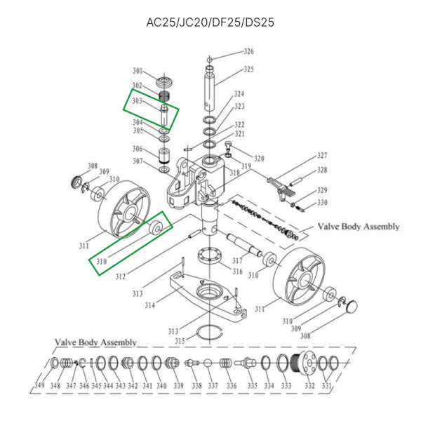 Подшипник рулевого колеса для гидравлических тележек AC25, DF25, JC20, AC30 HV Market